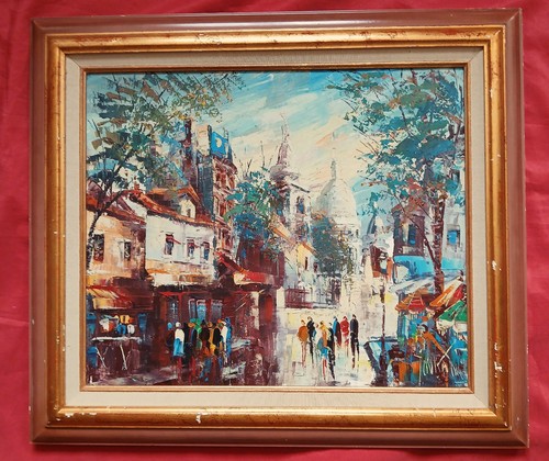 Superbe huile post - ,