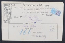 Facture PUBLICATIONS LA FARE Tout-Paris Annuaire des châteaux illustrée 104