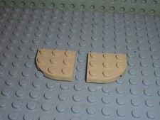2 x LEGO Star Wars tan plate