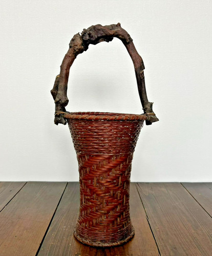 Vase japonais panier - , bambou