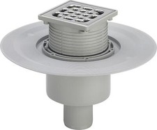 Viega Siphon de Sol Advantix DN50 Avec Embout 100mm Vertical Abgang Gris 556914