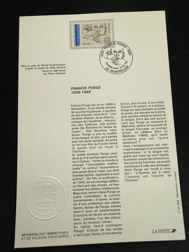 Encart philatélique 1er jour - encart,