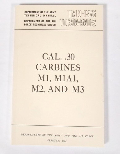 Carbines cal m1a1 m2 - cal, m1,