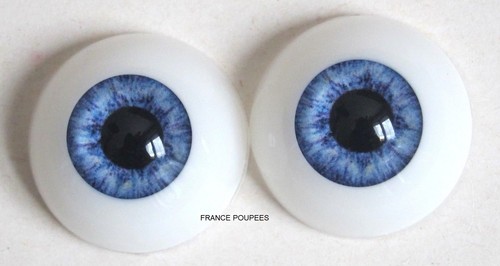 Yeux 20mm demi - demi, rond