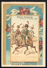 Chromo Casiez Bourgeois  Armée militaire soldat uniforme GUIDE CONSUL NAPOLEON 