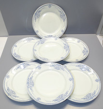 -7 ASSIETTES PLATES CERAMIQUE KG LUNEVILLE MODELE FLORENTIN déco TABLE     D