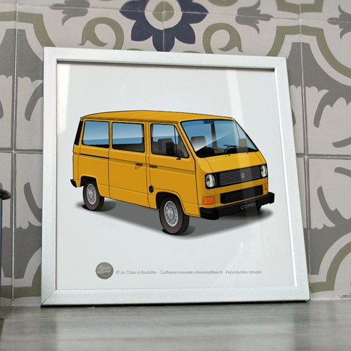 Poster combi van - combi, vif