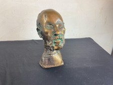 JEAN ROULLAND  (1931-2021) buste Hippocrate  Bronze signée