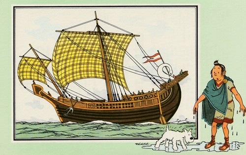 Chromo tintin hergé marine - chromo, tintin/hergé/marine