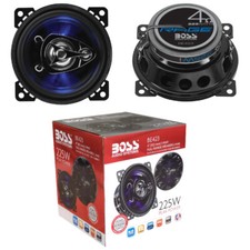 2 Haut-Parleurs Boss Audio BE423 Be 423 Coaxiales 3 Voies De 10,00 CM À LED Bleu
