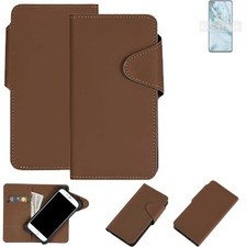 Housse de protection pour Nokia C3 étui à rabat en similicuir marron coque