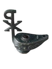 Ancienne Lampe à Huile en Bronze Veilleuse Église Antique 