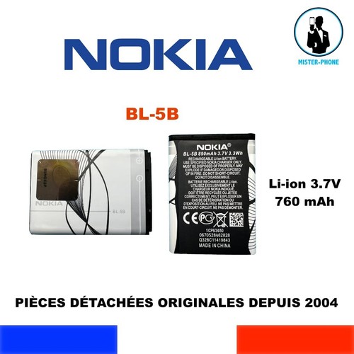 Batterie originale nokia 5b - batterie,
