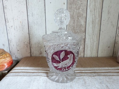 Ancien drageoir cristal - drageoir,