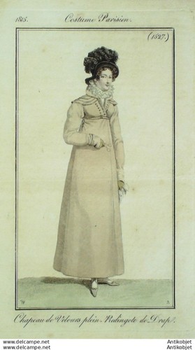 Gravure mode costume parisien - mode,