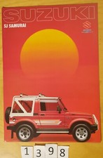 SUZUKI SJ SAMURAI Prospectus Allemagne D 1989 20 pages