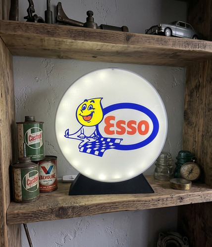 Enseigne esso lumineuse - enseigne,