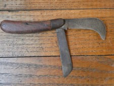 Couteau serpette ancien pliant vigneron