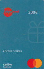 CARTE CADEAU  GIFT CARD   "Kadeos "   (France) (vide)