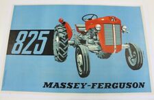 AFFICHE ANCIENNE 1961 MASSEY FERGUSON TRACTEUR 825 32 35 65 PETIT GRIS PONY 
