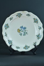 Faience de Moustiers assiette Polychrome Solanée  18 ème Collection N°9