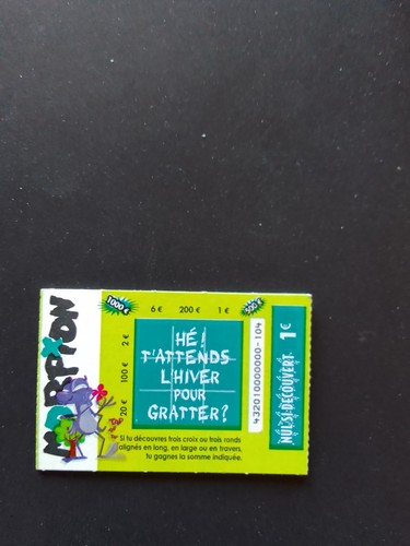 Lot tickets morpion - de, 4