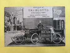 cpa RARE PARIS Grand Palais 1907 TRIPORTEURS de livraison Cachet  BLOTTO Frères