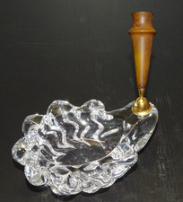 -CRISTAL DAUM VIDE POCHE PORTE CRAYON PRESSE PAPIER VINTAGE COLLECTION VITRINE D