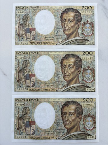 Billets 200 francs - 3,