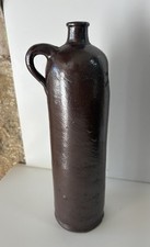 Belle Bouteille en grès vintage Élixir Gaulois Lyon  céramique déco Collection