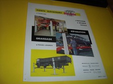 DEPLIANT PUB D EPOQUE PONTS ELEVATEURS FOG AUTOLUBE - pompe essence oil huile