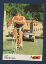 CYCLISME carte  cycliste LEIF MORTENSEN équipe BIC