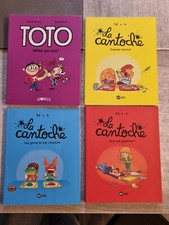 4 livres,toto globulle et 3 la cantoche bd kids,occasion