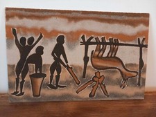 tableau africain en sable