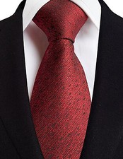 Cravate Rouge Pour Hommes Fait