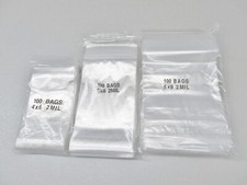 100 5x8 Clear Zip and Lock