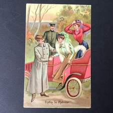 CPA Ancienne 1900 Automobile Auto Voiture Antique Postcard PC