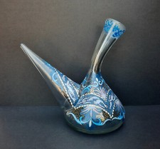 Pichet à vin verre soufflé émaillé porró porrón Genís Cirera Casanova Catalogne