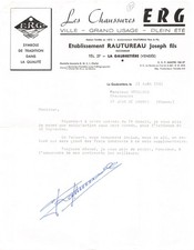 1962 LES CHAUSSURES ERG ETS