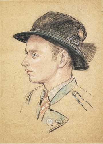 Portrait jeune homme - jeune, en