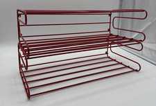 B527 2x IKEA Fran Frän Från Rouge String Chaussure Étagère Mural Rack 80s 90er