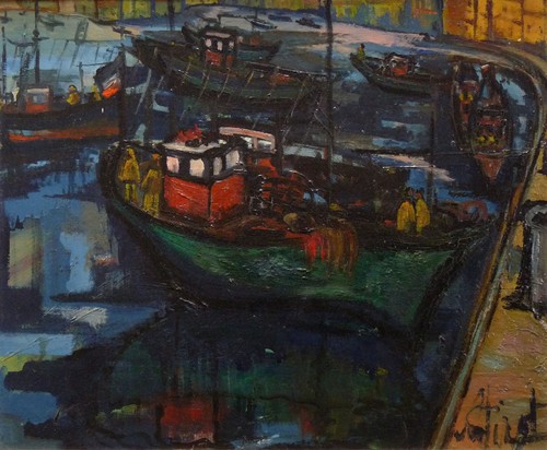 Marins port peinture circa - marins,