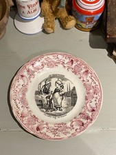 Assiette parlante GIEN - Rose