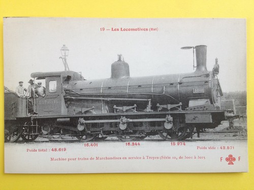 Cpa locomotive cie est en - cpa, de