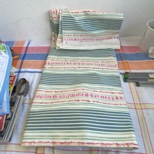 Ancien Coupon Tissu Grand