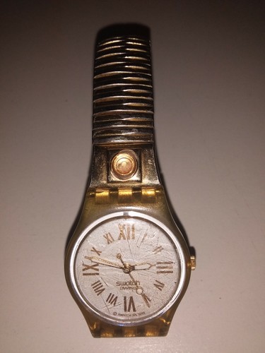 Swatch montre doree pour - ,