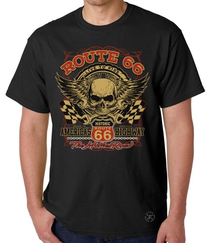 Route skull shirt - 66,