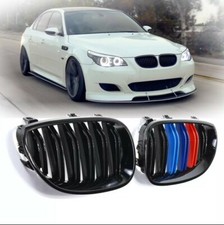 Grille Calandre Double Lame Noire Couleurs Pack M BMW Serie 5 M5 E60 E61 03-10