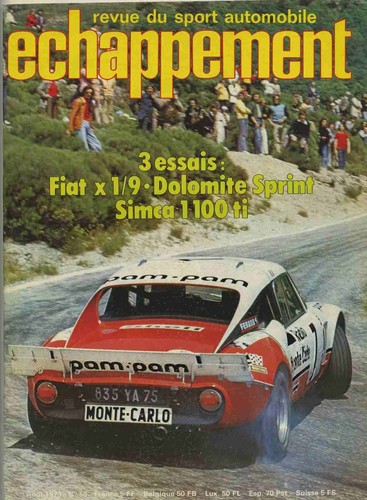 Echappement 1973 fiat - 08/1973,