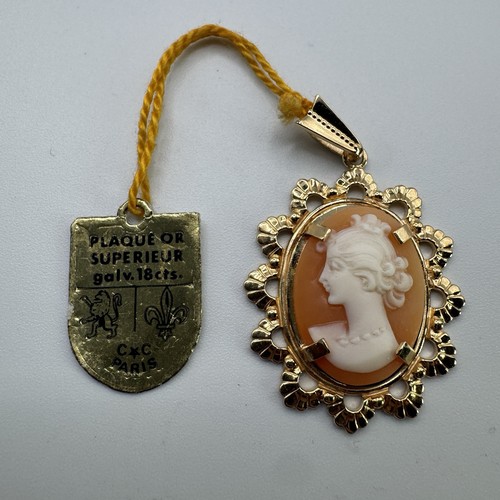 Pendentif camée plaque - plaque,